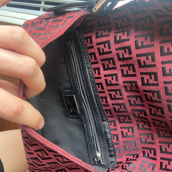 SOLD - AUTHENTIC Fendi Zucchino Baguette - Picture 5 of 9